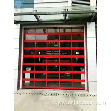 Aluminum glass sectional overhead doors